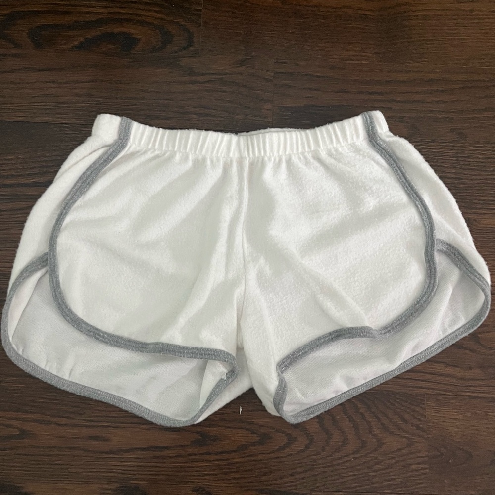 White and Gray Women's Shorts